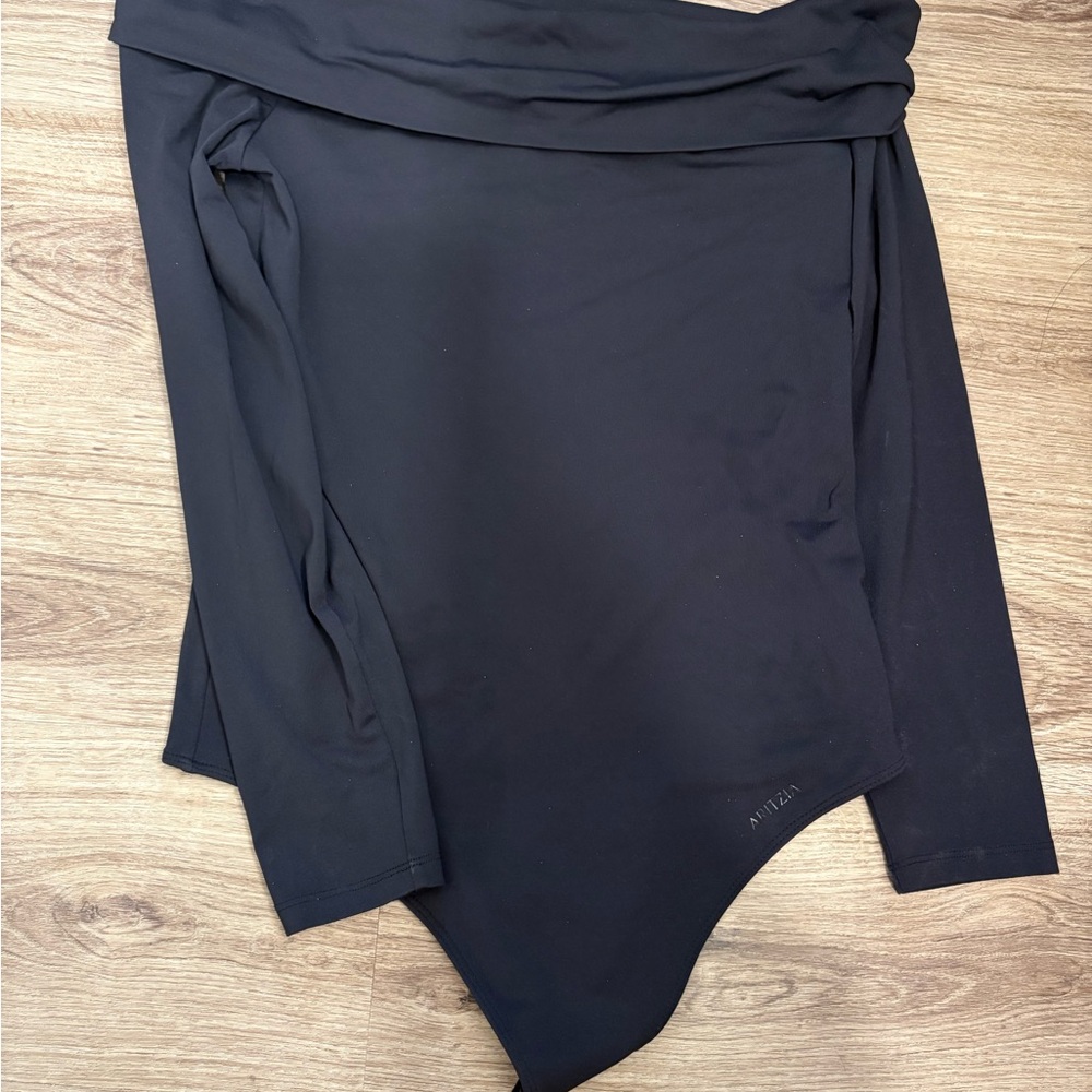 Aritzia Black Off-Shoulder Bodysuit - Picture 5 of 6